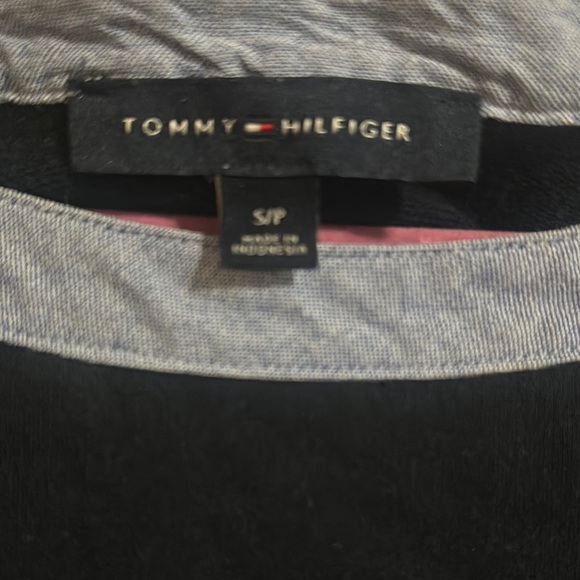 Tommy Hilfiger Blue Tie Front Blouse - Picture 2 of 11